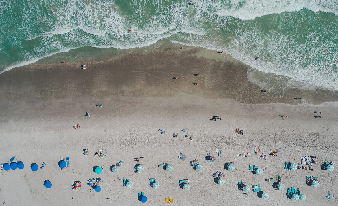 California Beach from Above